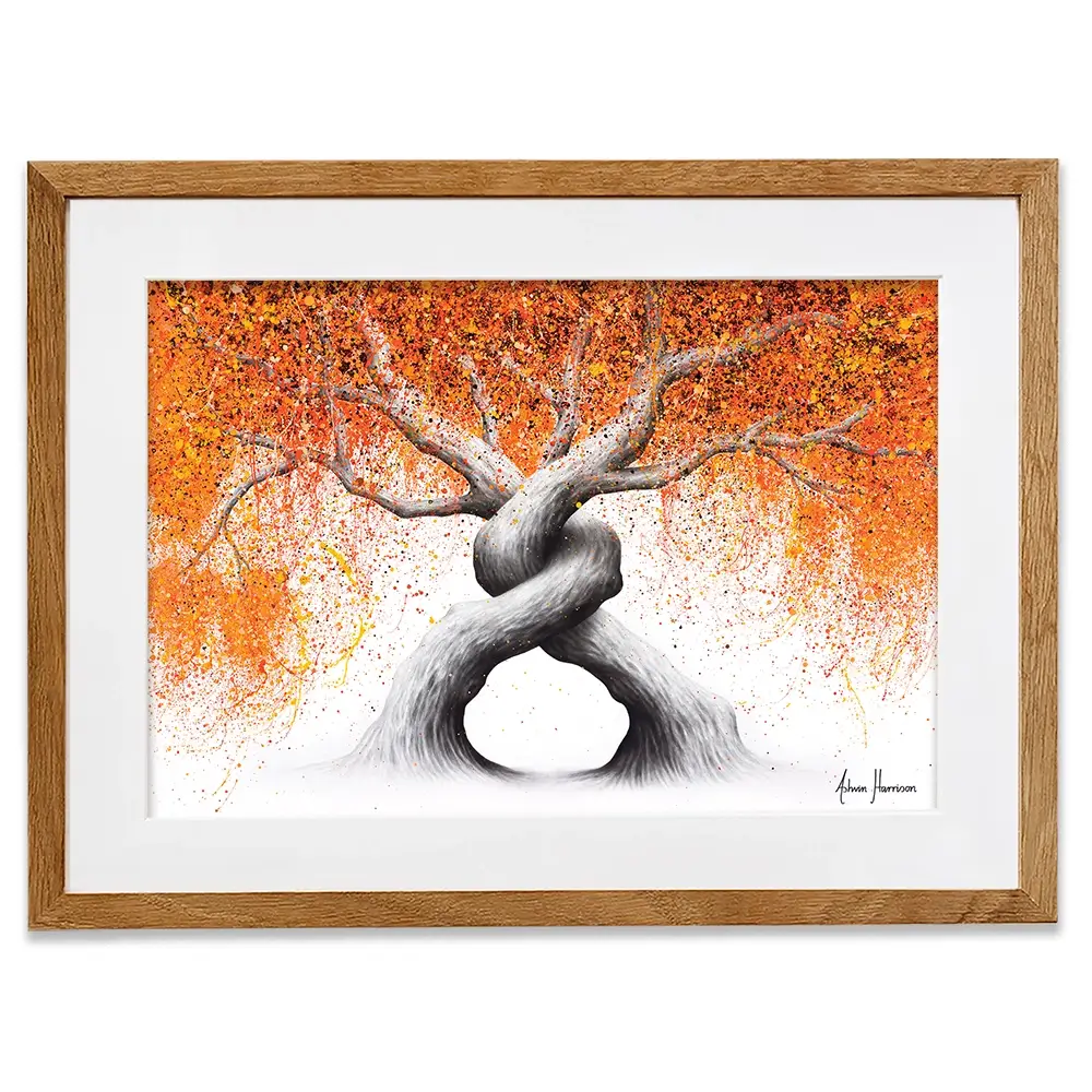 Twisting Love Trees Framed Art Print Twisting Love Trees Framed Art Print wall art product Ashvin Harrison