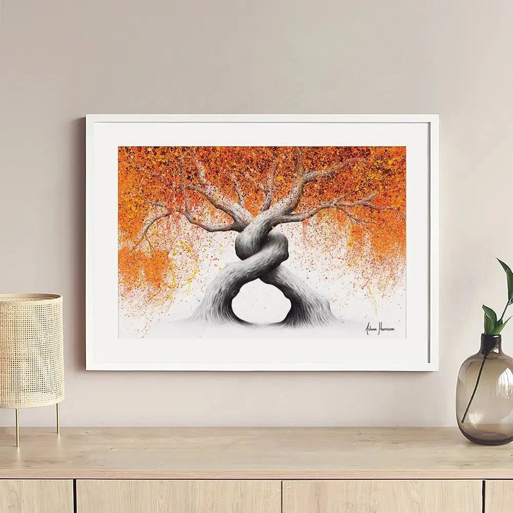 Twisting Love Trees Framed Art Print Twisting Love Trees Framed Art Print wall art product Ashvin Harrison