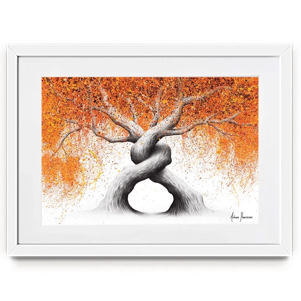Twisting Love Trees Framed Art Print Twisting Love Trees Framed Art Print wall art product Ashvin Harrison