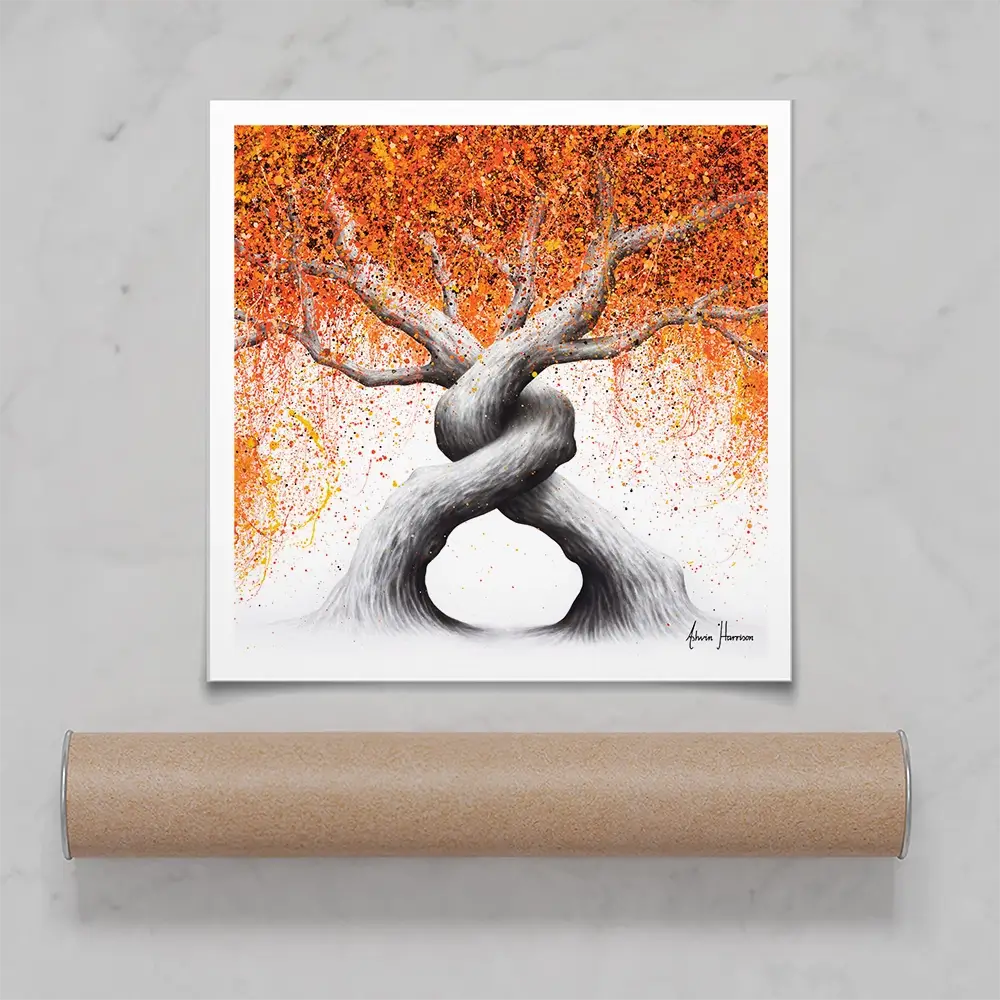 Twisting Love Trees Square Art Print Twisting Love Trees Square Art Print wall art product Ashvin Harrison