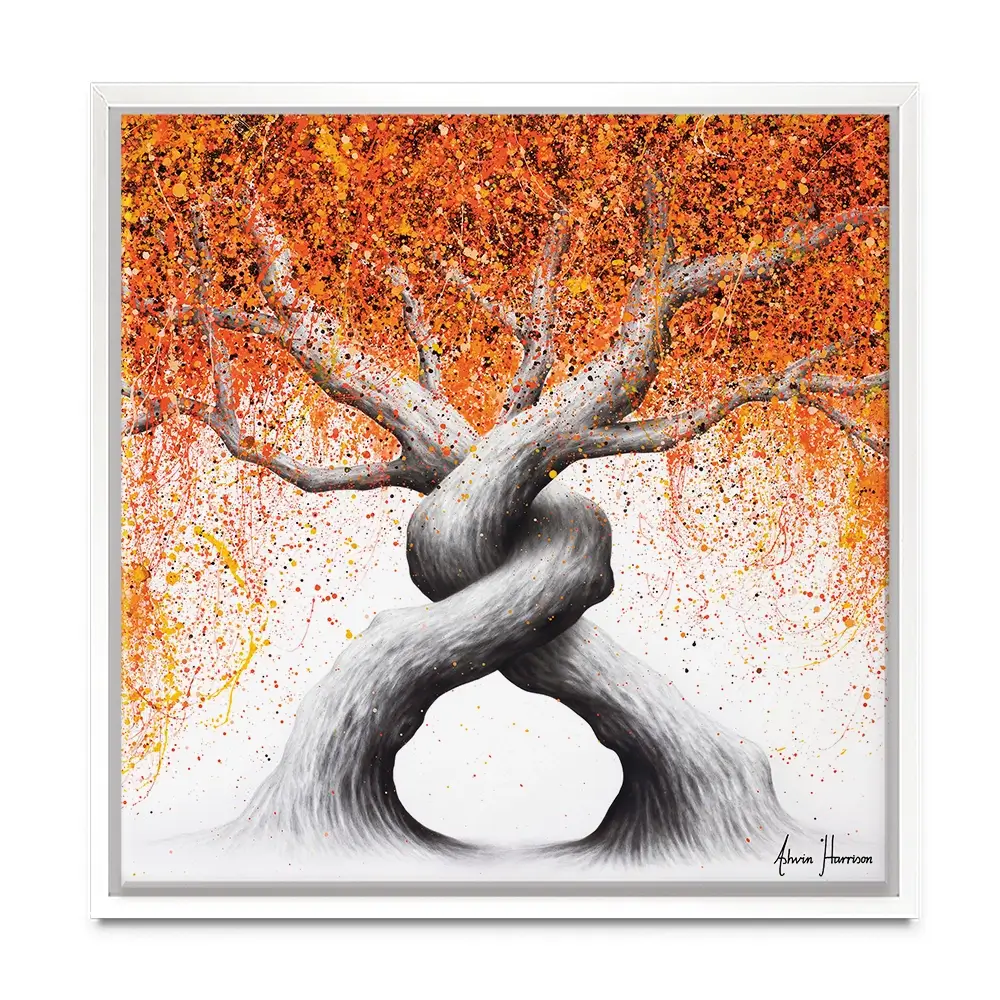 Twisting Love Trees Square Canvas Print Twisting Love Trees Square Canvas Print wall art product Ashvin Harrison