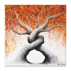 Twisting Love Trees Square Canvas Print wall art product Ashvin Harrison