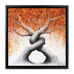 Twisting Love Trees Square Canvas Print wall art product Ashvin Harrison