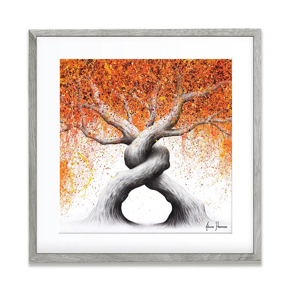 Twisting Love Trees Square Framed Art Print Twisting Love Trees Square Framed Art Print wall art product Ashvin Harrison