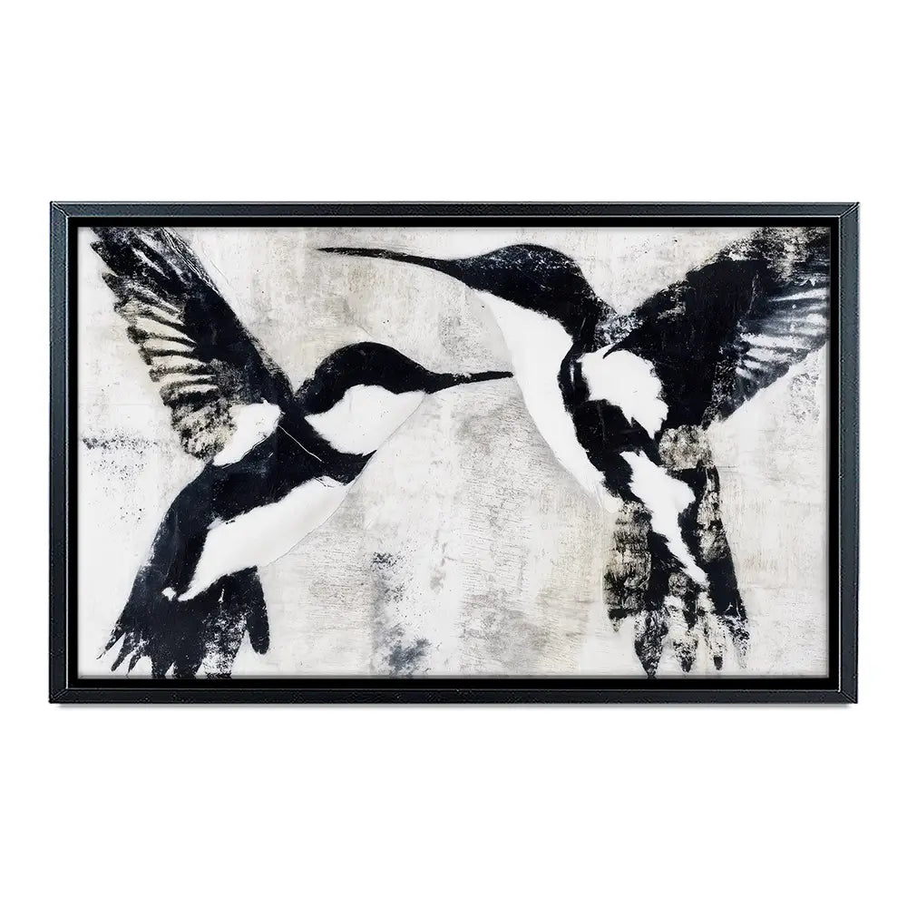 Two Birds In Flight Canvas Print Two Birds In Flight Canvas Print wall art product Chromatic Storm Studio