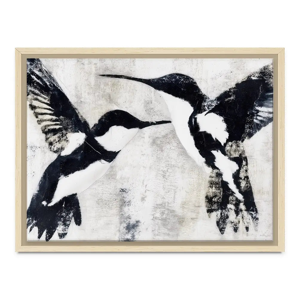 Two Birds In Flight Canvas Print Two Birds In Flight Canvas Print wall art product Chromatic Storm Studio