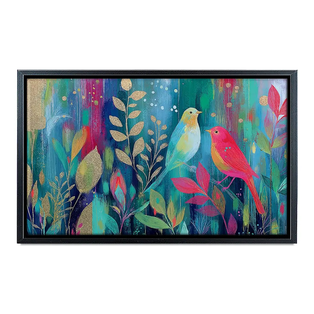 Two Birds In The Garden Canvas Print Two Birds In The Garden Canvas Print wall art product Chromatic Storm Studio