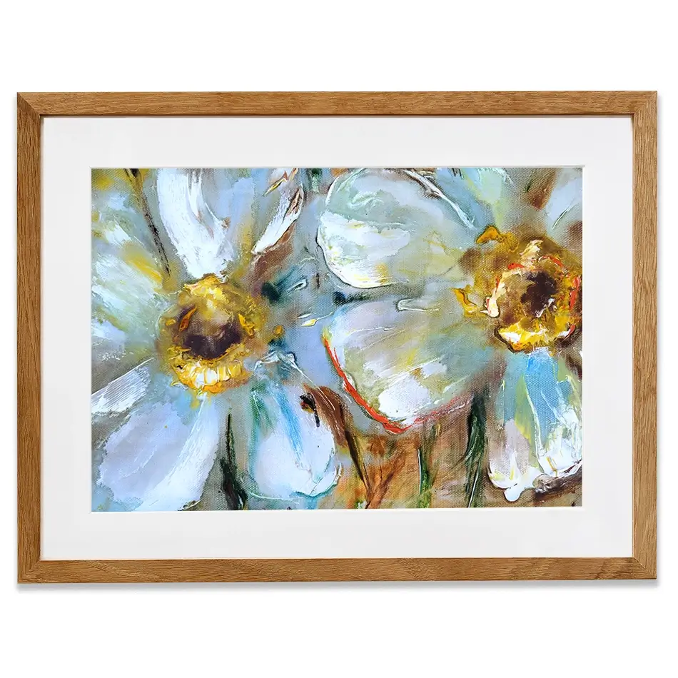 Two Daisies Framed Art Print Two Daisies Framed Art Print wall art product Ingaga / Shutterstock
