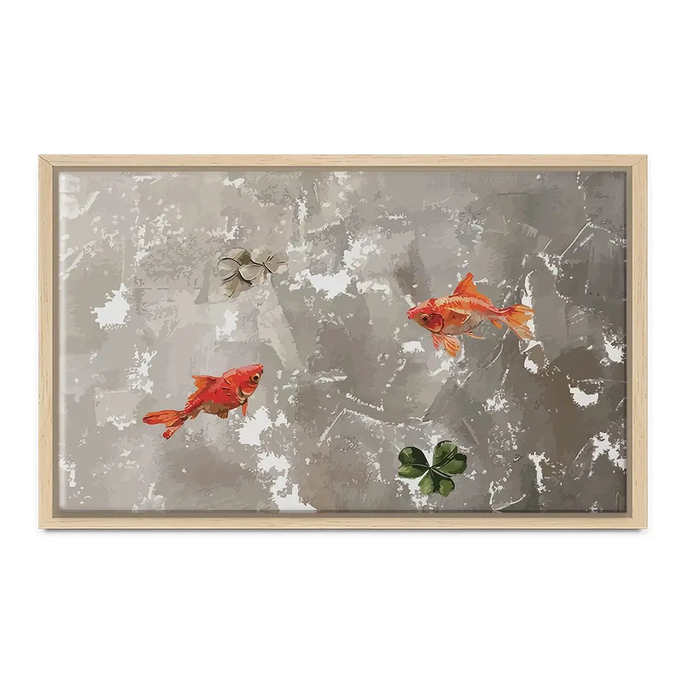 Two Fish Canvas Print Two Fish Canvas Print wall art product Art Print Shop