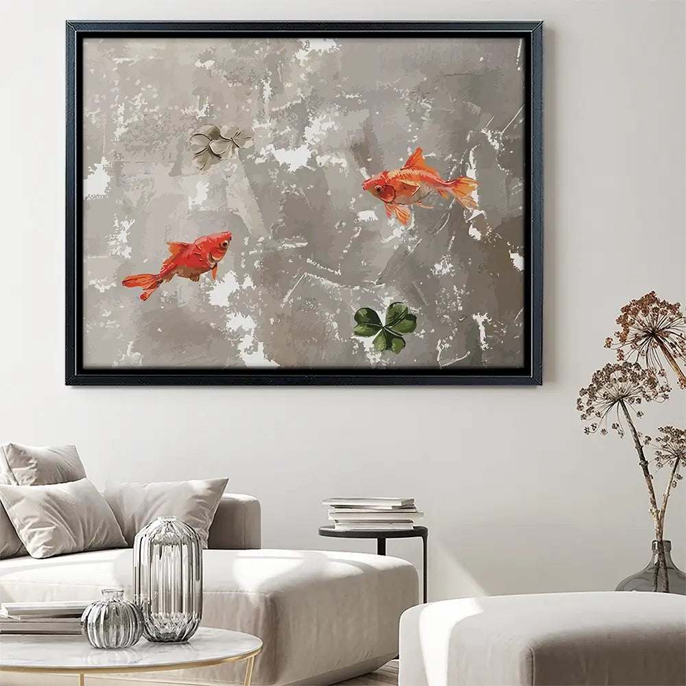 Two Fish Canvas Print Two Fish Canvas Print wall art product Art Print Shop