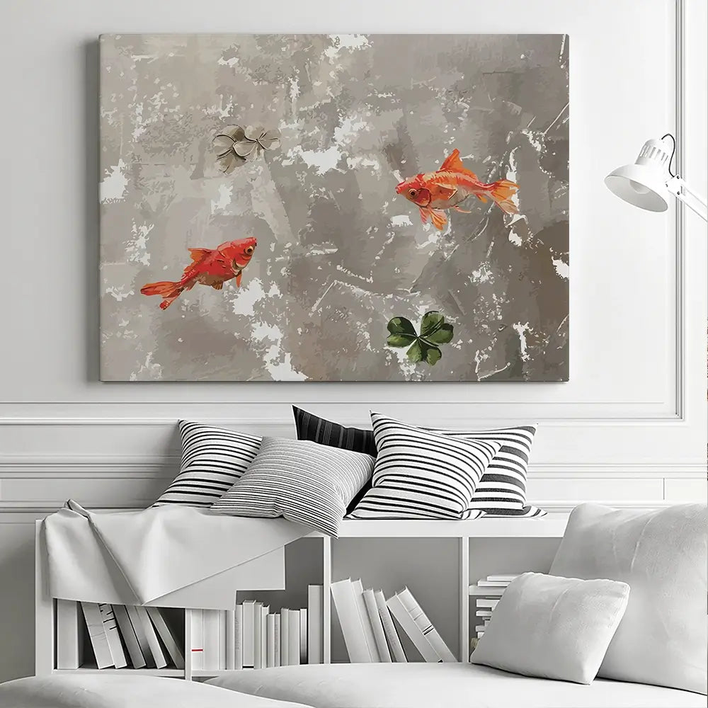 Two Fish Canvas Print Two Fish Canvas Print wall art product Art Print Shop