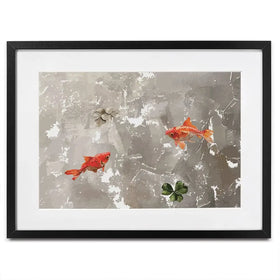 Two Fish Framed Art Print Two Fish Framed Art Print wall art product Art Print Shop