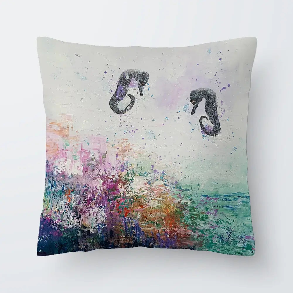 Two Seahorses Cushion Two Seahorses Cushion wall art product Laure Bury