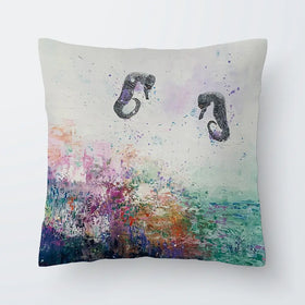 Two Seahorses Cushion Two Seahorses Cushion wall art product Laure Bury