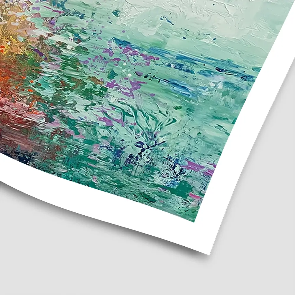 Two Seahorses Square Art Print Two Seahorses Square Art Print wall art product Laure Bury