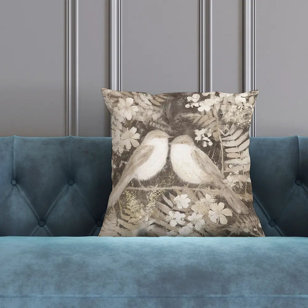 Two Thrush Branch Cushion Two Thrush Branch Cushion wall art product Chromatic Storm Studio