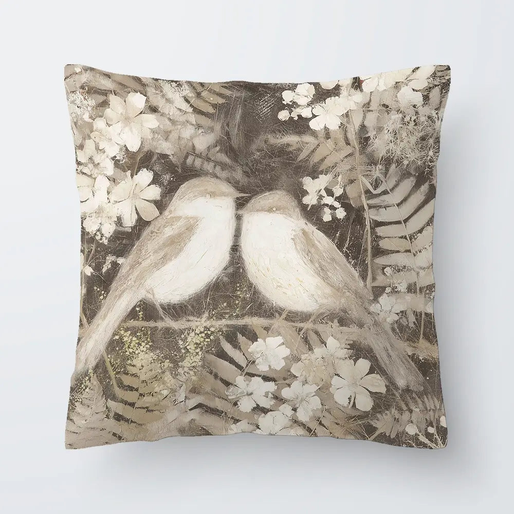 Two Thrush Branch Cushion Two Thrush Branch Cushion wall art product Chromatic Storm Studio