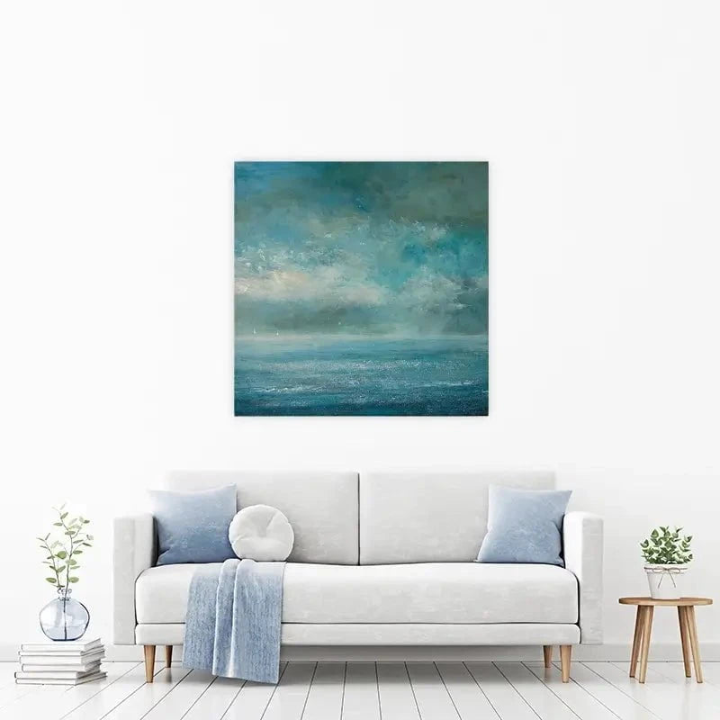 Two Yachts In The Blue Canvas Print Two Yachts In The Blue Canvas Print wall art product Craig Askew