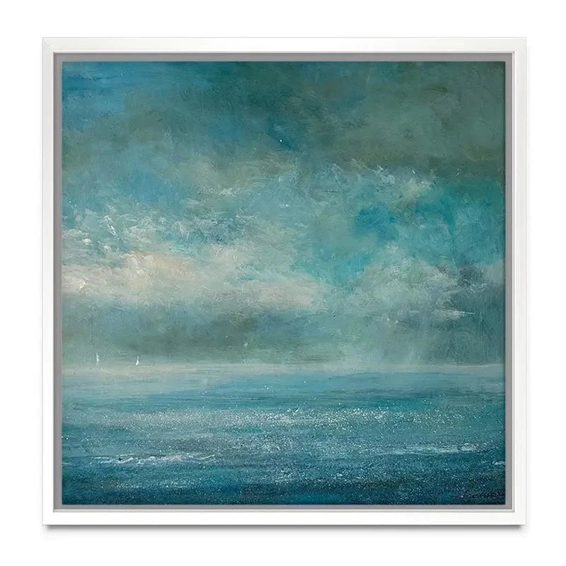 Two Yachts In The Blue Canvas Print Two Yachts In The Blue Canvas Print wall art product Craig Askew