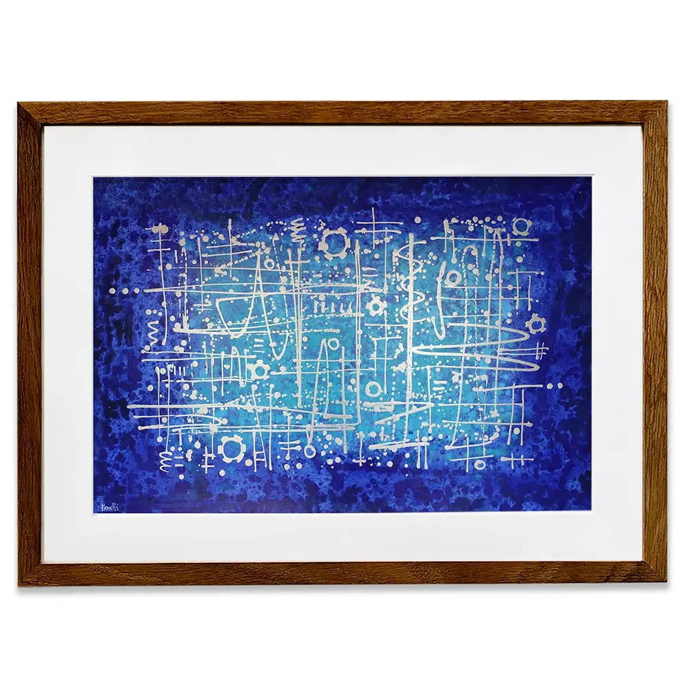 Ultramarine Framed Art Print Ultramarine Framed Art Print wall art product Maria Moretti