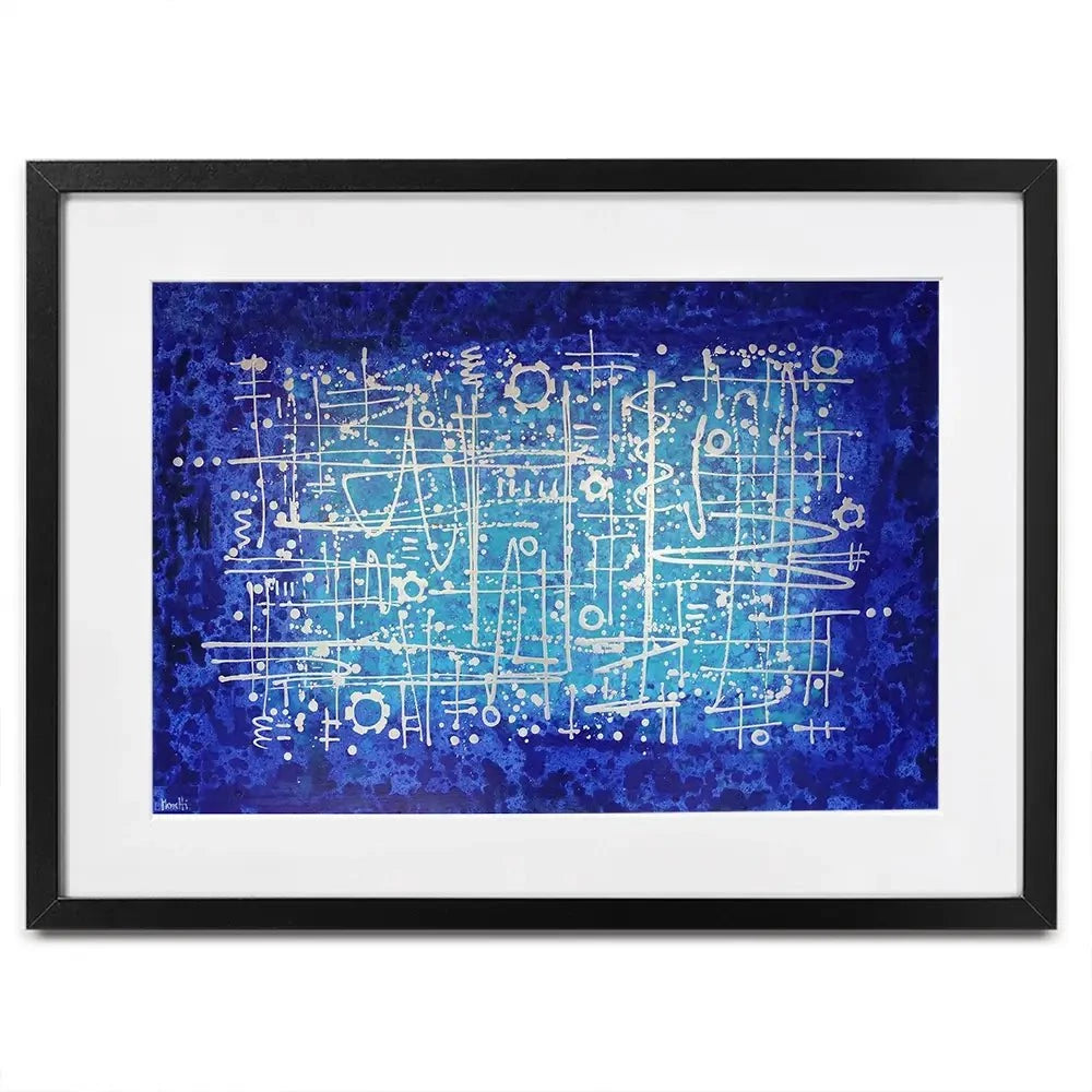 Ultramarine Framed Art Print Ultramarine Framed Art Print wall art product Maria Moretti