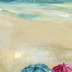 Umbrella Beach 2 Canvas Print wall art product Carol Robinson