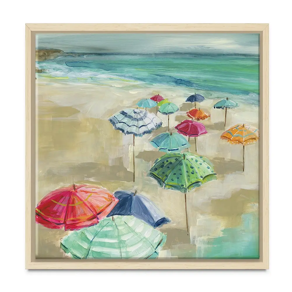 Umbrella Beach Canvas Print Umbrella Beach Canvas Print wall art product Carol Robinson