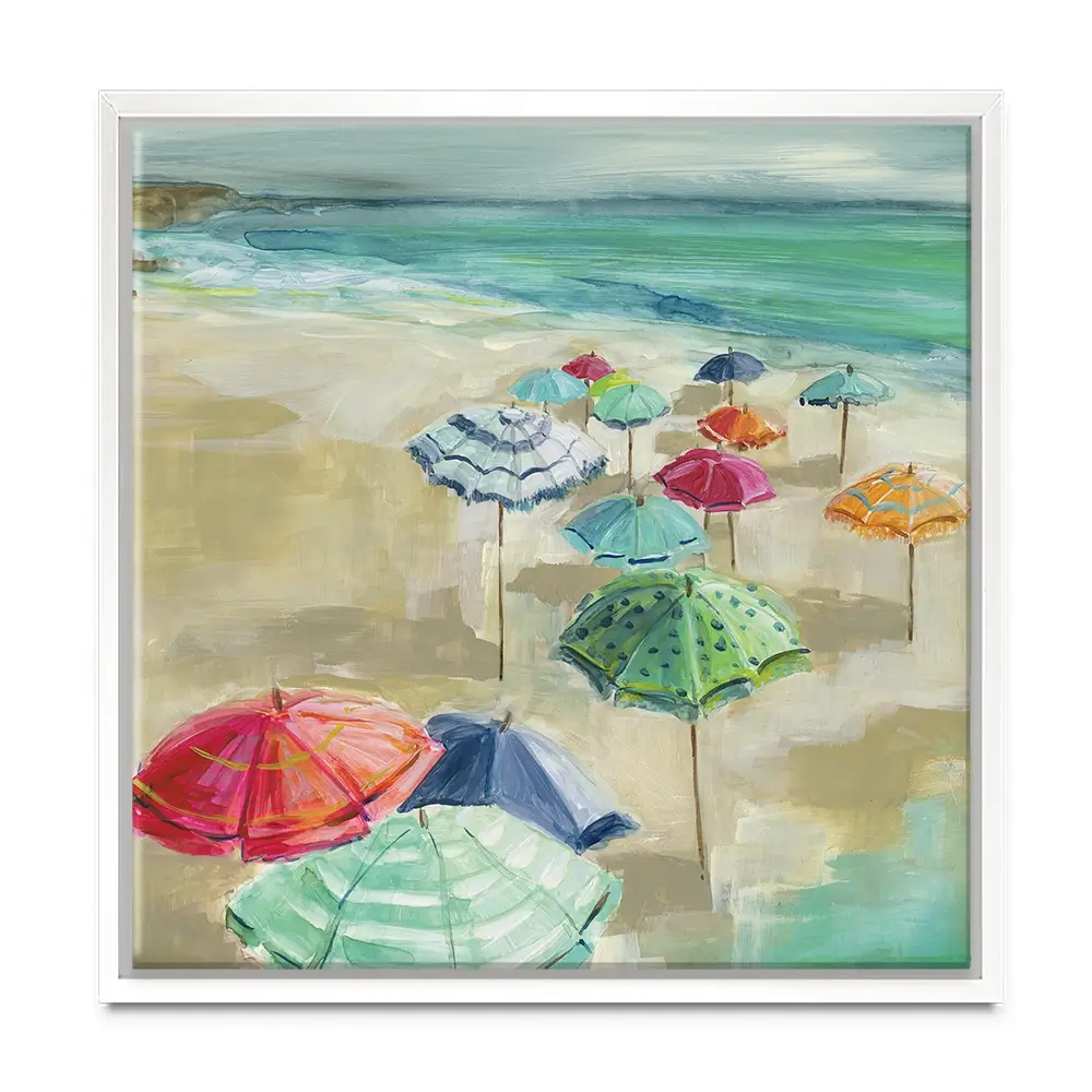 Umbrella Beach Canvas Print Umbrella Beach Canvas Print wall art product Carol Robinson
