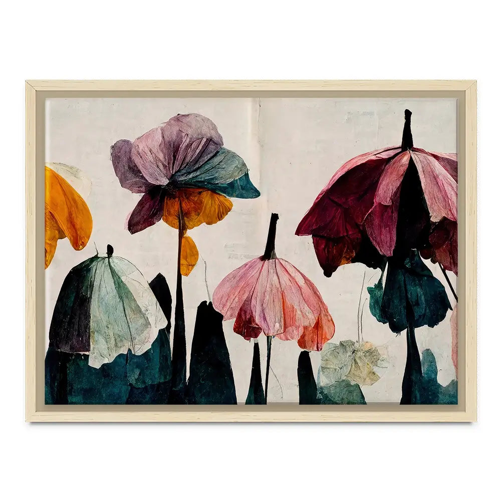 Umbrella Flowers Canvas Print Umbrella Flowers Canvas Print wall art product Treechild