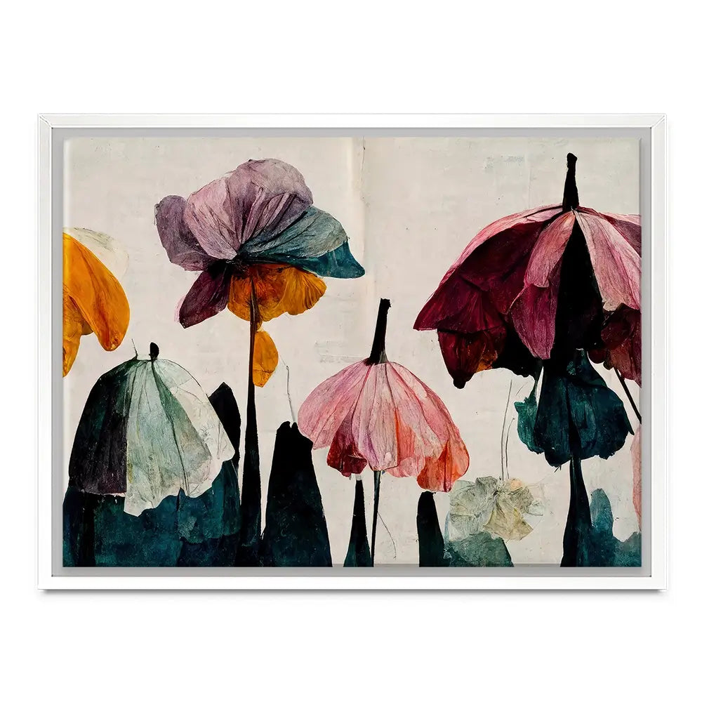 Umbrella Flowers Canvas Print Umbrella Flowers Canvas Print wall art product Treechild