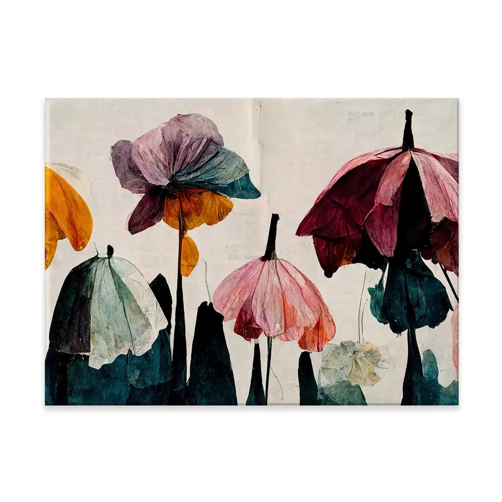 Umbrella Flowers Canvas Print Umbrella Flowers Canvas Print wall art product Treechild