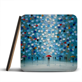 Umbrella Parade Coaster Set Umbrella Parade Coaster Set wall art product Ekaterina Ermilkina