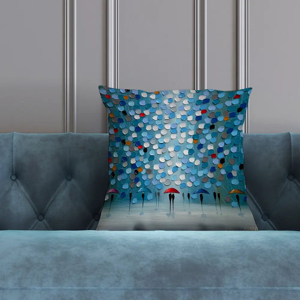 Umbrella Parade Cushion Umbrella Parade Cushion wall art product Ekaterina Ermilkina