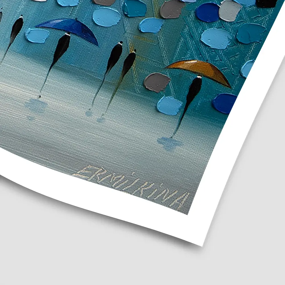 Umbrella Parade Square Art Print Umbrella Parade Square Art Print wall art product Ekaterina Ermilkina