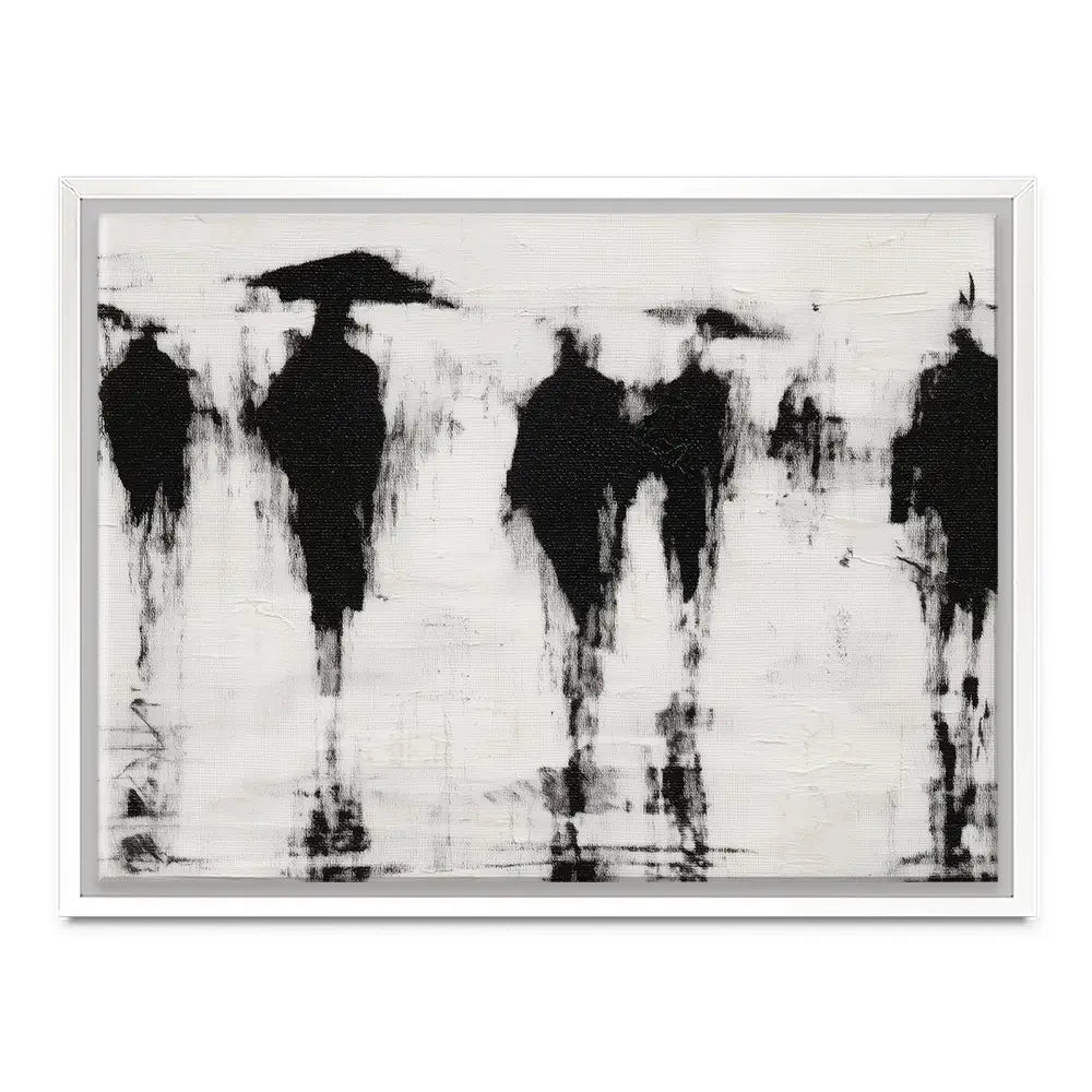 Umbrella Silhouettes Canvas Print Umbrella Silhouettes Canvas Print wall art product Chromatic Storm Studio