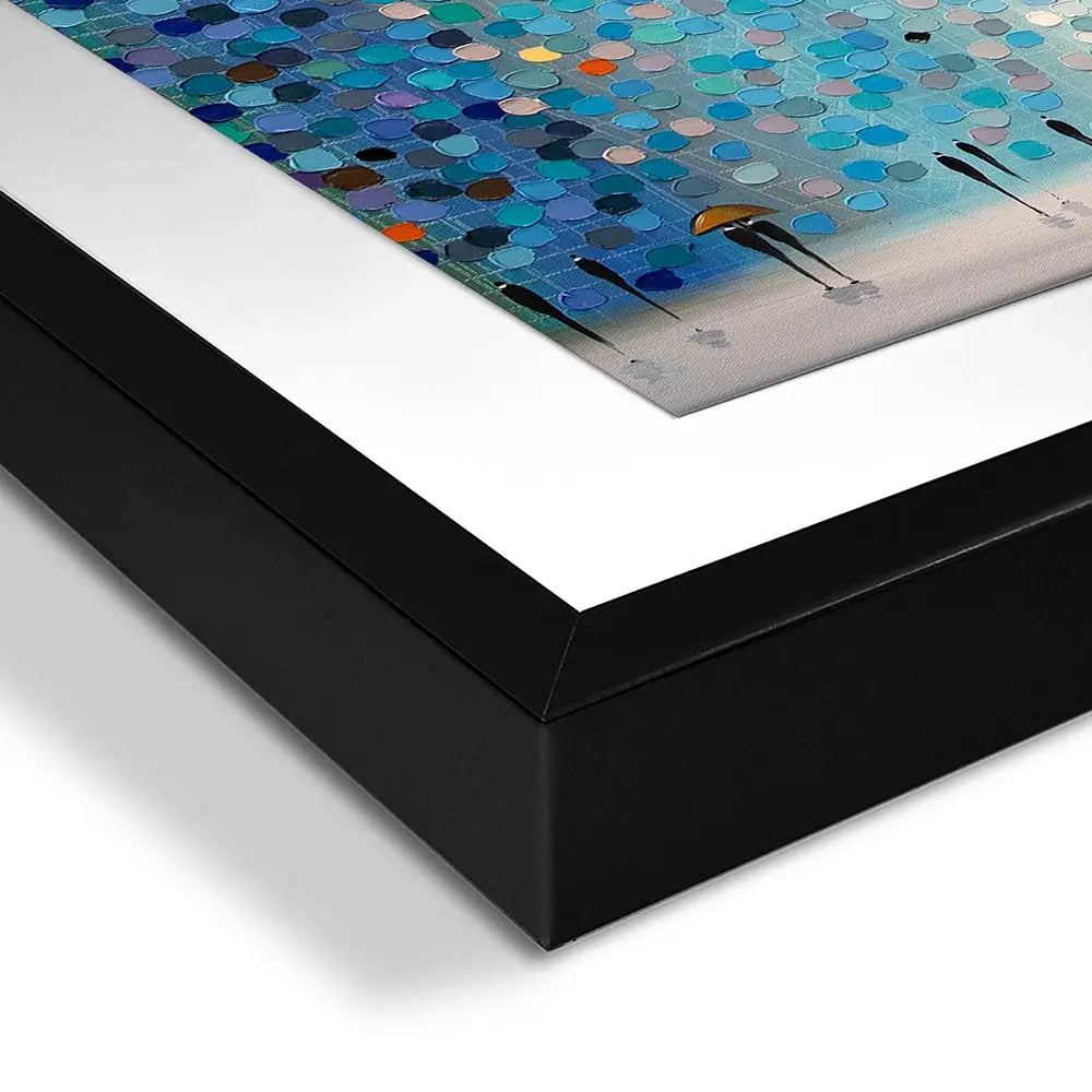 Umbrellas At Night Square Framed Art Print Umbrellas At Night Square Framed Art Print | Umbrellas Artwork wall art product Ekaterina Ermilkina