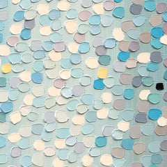 Umbrellas At Night Square Framed Art Print wall art product Ekaterina Ermilkina / Independent