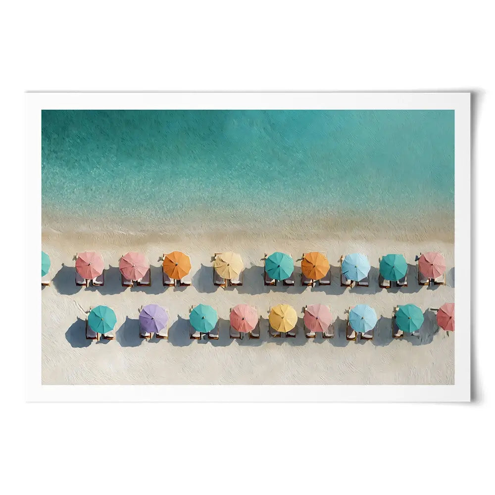 Umbrellas From Above Art Print Umbrellas From Above Art Print wall art product Art by Özge - Independent