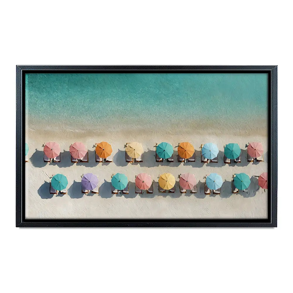 Umbrellas From Above Canvas Print Umbrellas From Above Canvas Print wall art product Art by Özge - Independent