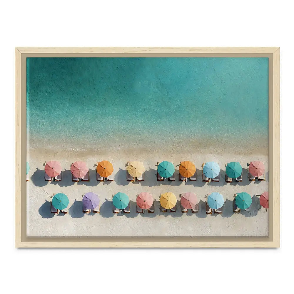 Umbrellas From Above Canvas Print Umbrellas From Above Canvas Print wall art product Art by Özge - Independent