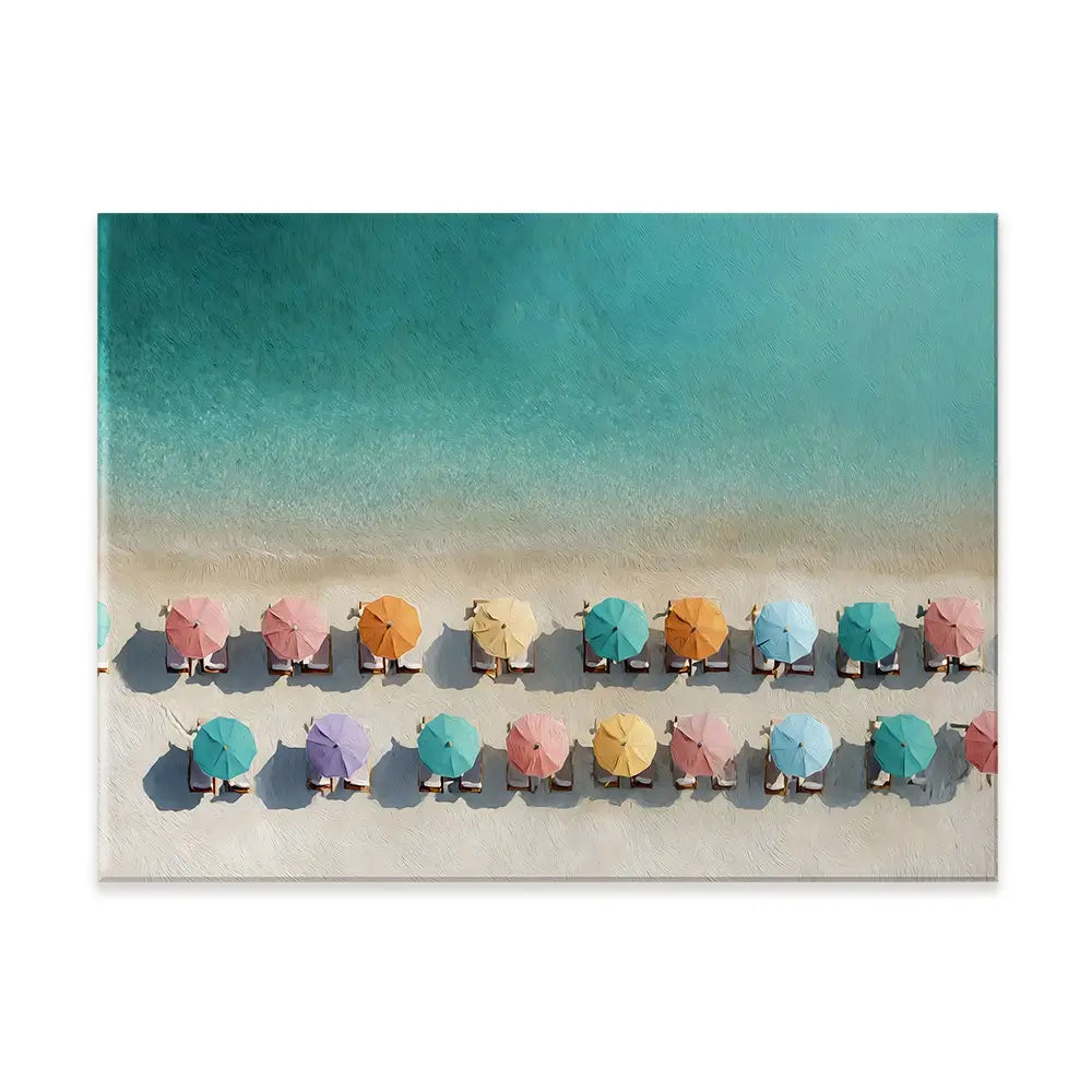 Umbrellas From Above Canvas Print Umbrellas From Above Canvas Print wall art product Art by Özge - Independent