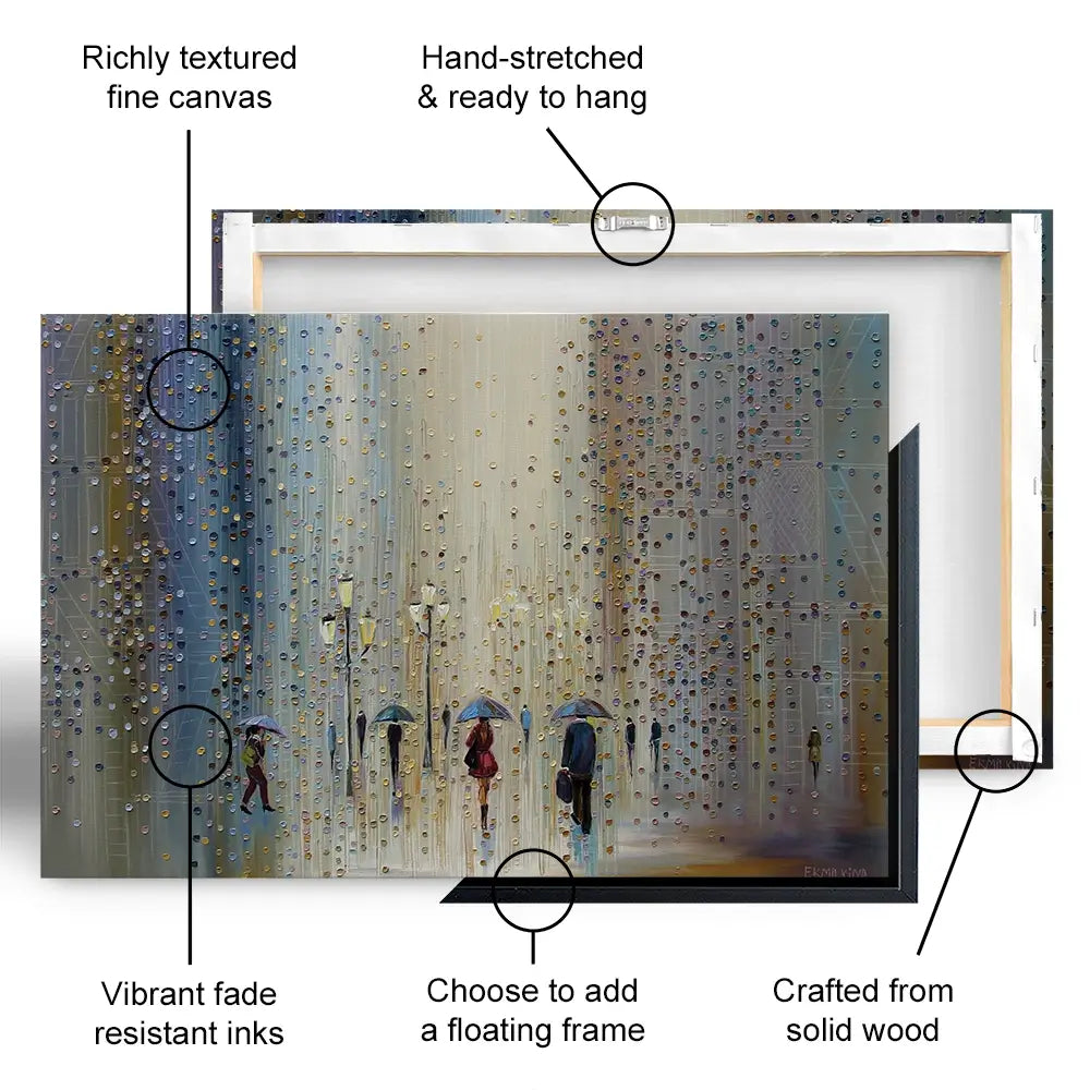 Under A Rainy Sky Canvas Print Under A Rainy Sky Canvas Print wall art product Ekaterina Ermilkina