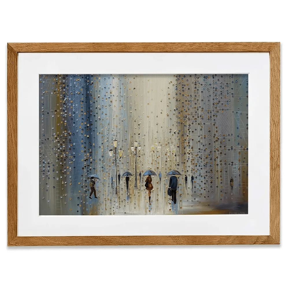 Under A Rainy Sky Framed Art Print Under A Rainy Sky Framed Art Print wall art product Ekaterina Ermilkina