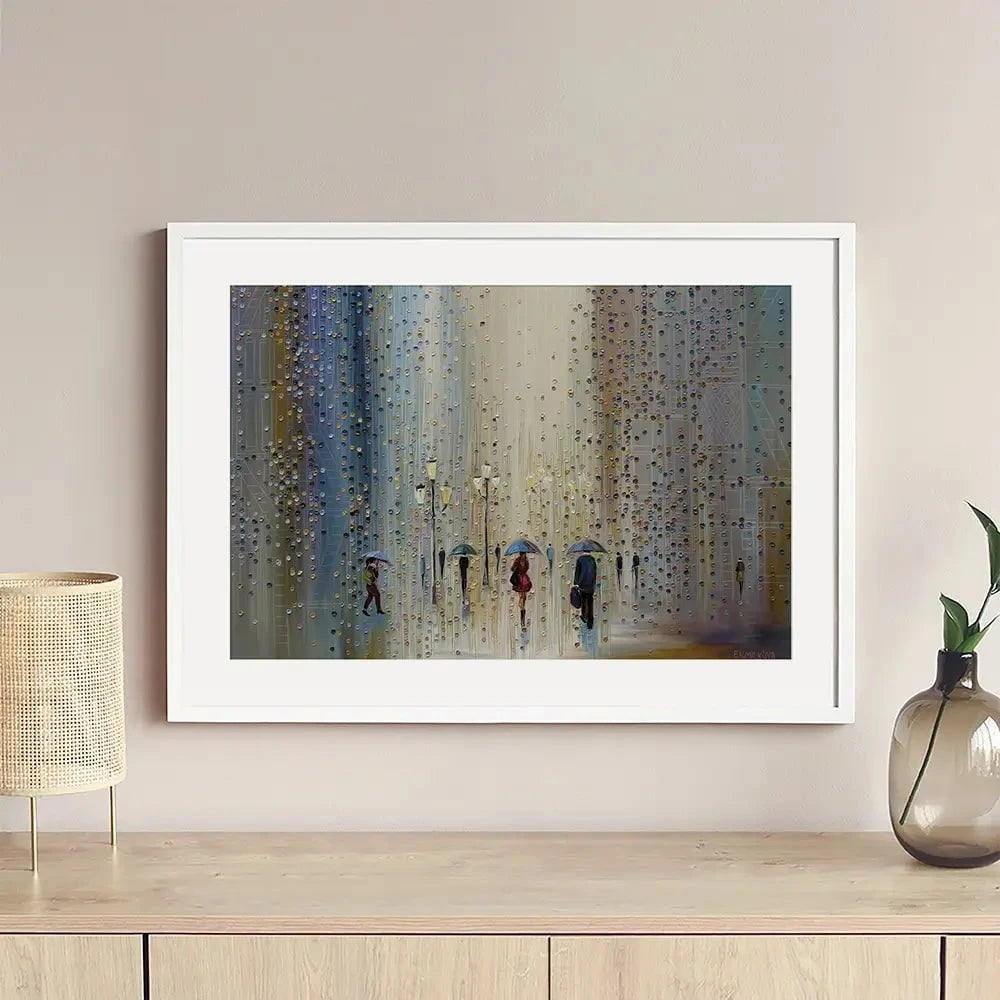 Under A Rainy Sky Framed Art Print Under A Rainy Sky Framed Art Print wall art product Ekaterina Ermilkina
