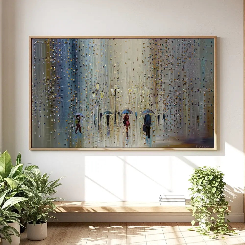 Under A Rainy Sky Oversized Canvas Print Under A Rainy Sky Oversized Canvas Print wall art product Art Print Shop