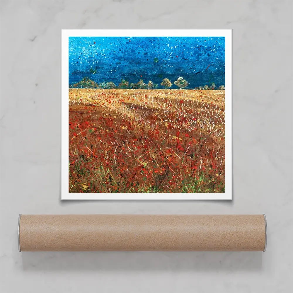 Under Laeden Skies Square Art Print Under Laeden Skies Square Art Print wall art product Jane Brookshaw
