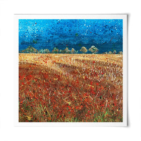 Under Laeden Skies Square Art Print Under Laeden Skies Square Art Print wall art product Jane Brookshaw