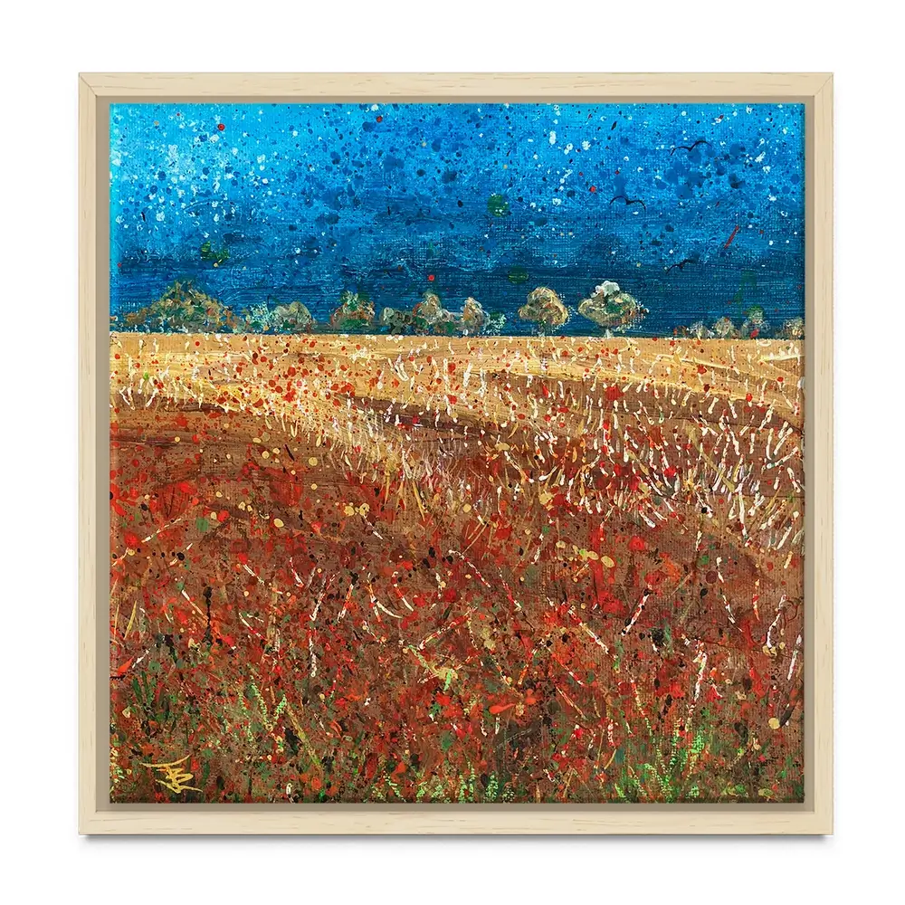 Under Laeden Skies Square Canvas Print Under Laeden Skies Square Canvas Print wall art product Jane Brookshaw