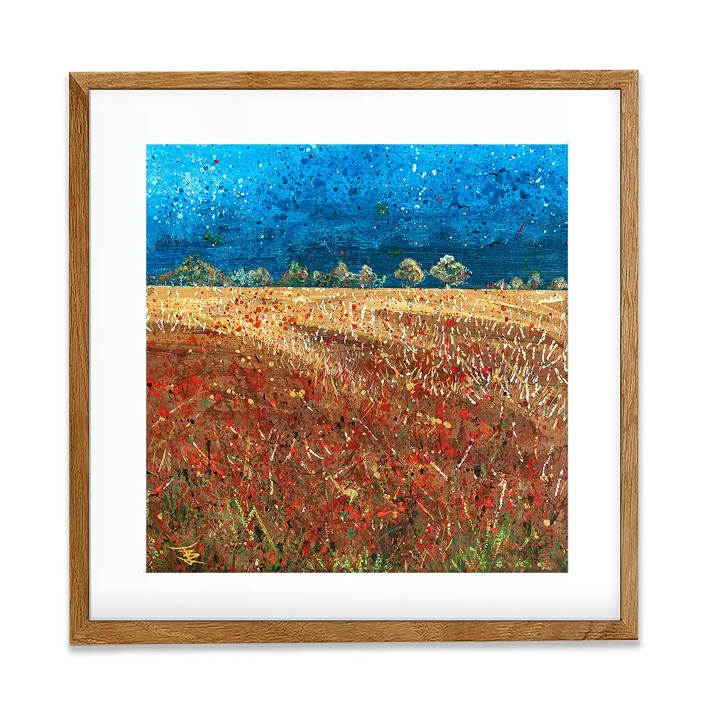 Under Laeden Skies Square Framed Art Print Under Laeden Skies Square Framed Art Print wall art product Jane Brookshaw