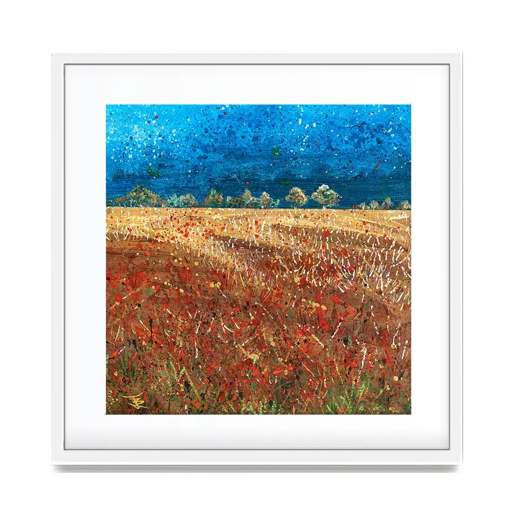 Under Laeden Skies Square Framed Art Print Under Laeden Skies Square Framed Art Print wall art product Jane Brookshaw